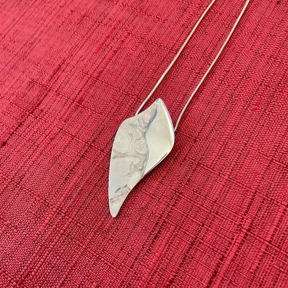 Jessie Senecal Handmade Sterling Sliver "Cedar Bough" Necklace - Picture 1 of 5